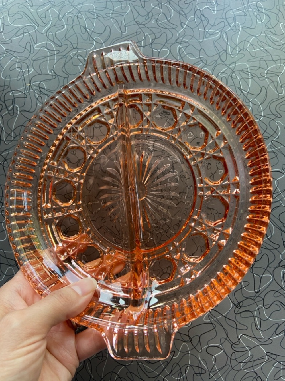 Vintage Indiana Depression Glass Candy Dish